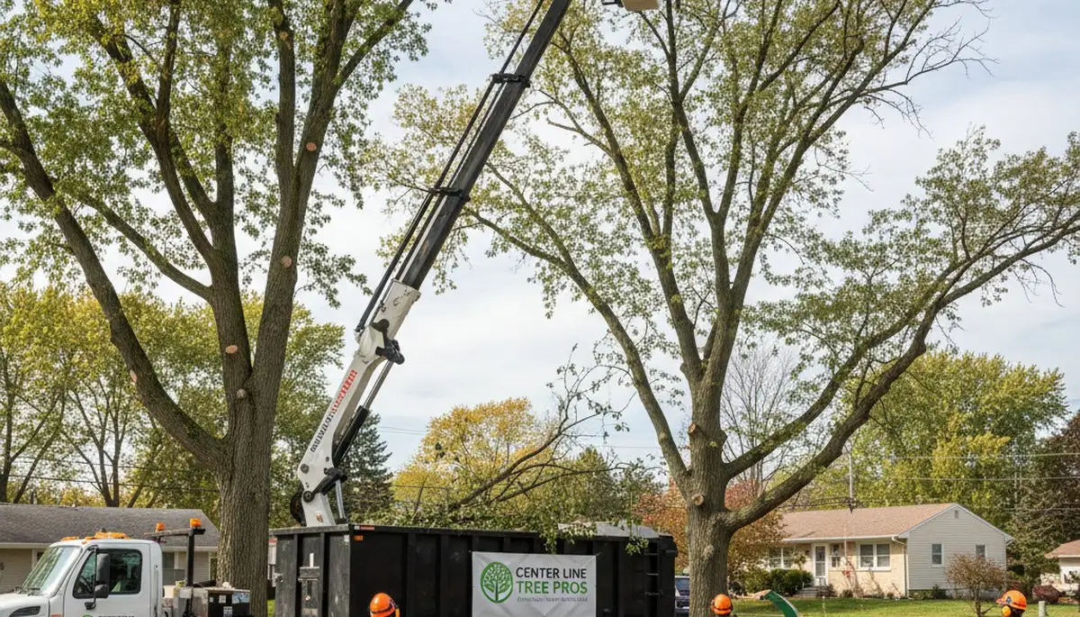 Professional tree removal service in Royal Oak MI safely clearing large oak trees