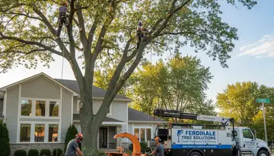 Professional tree removal service in Royal Oak MI by certified arborists at Tree Trimming Royal Oak