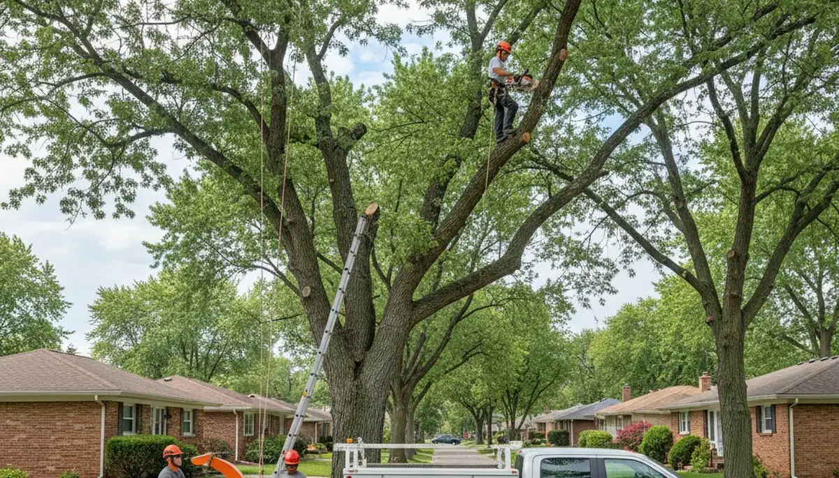 Professional tree removal service in Royal Oak MI by expert arborists at Tree Trimming Royal Oak
