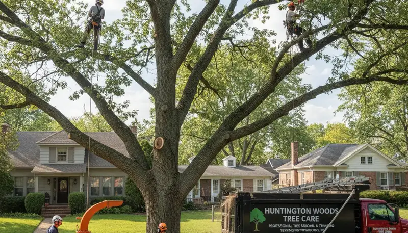 Professional tree removal service in Royal Oak MI by certified arborists at Tree Trimming Royal Oak
