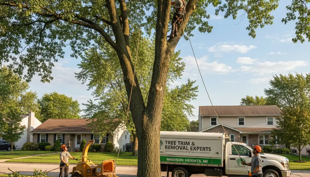 Professional tree removal service in Royal Oak, MI by treetrimmingroyaloak.com experts