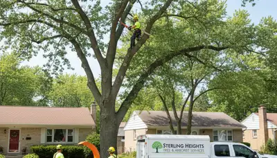 Professional tree removal service in Royal Oak MI by expert arborists at Tree Trimming Royal Oak