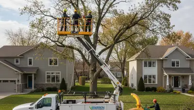Professional tree removal service crew working in Royal Oak, MI